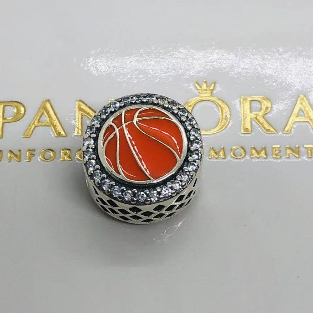 🌞📖Pandora Basketball Charm S925 Silver with box